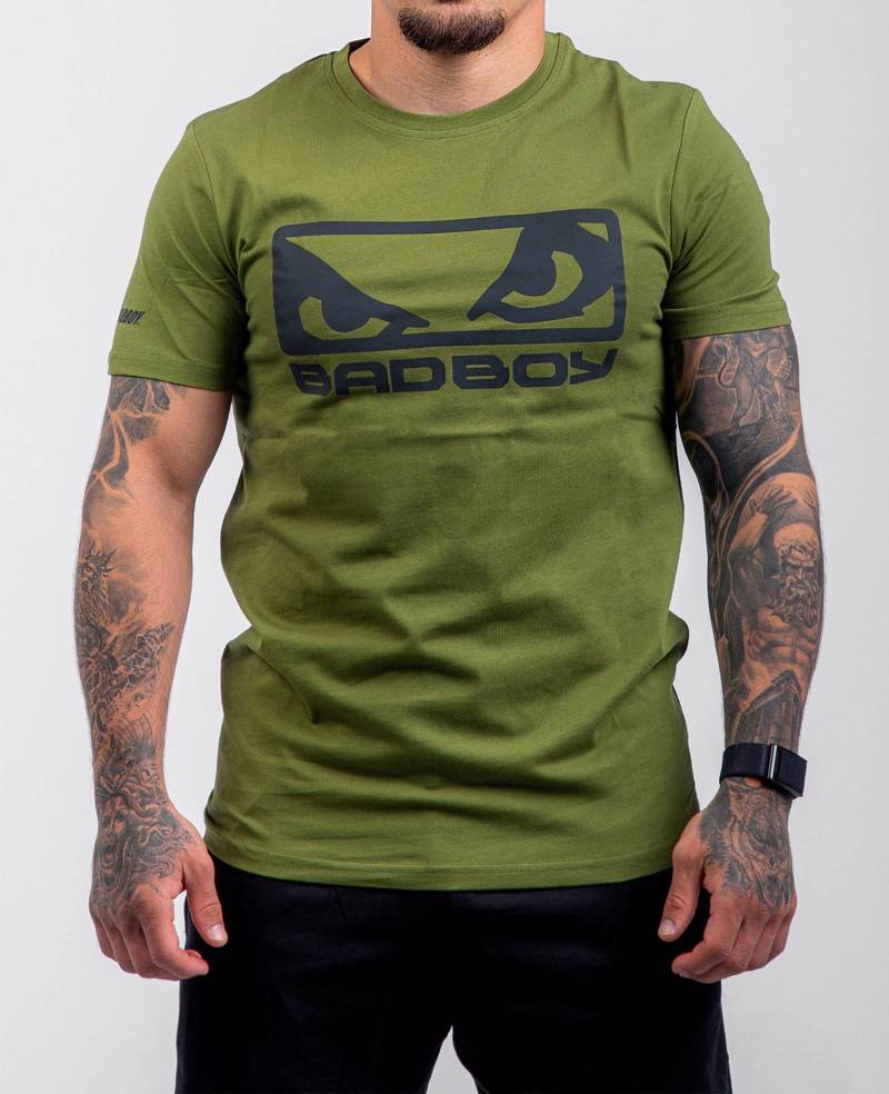 BAD BOY logo classic TSHIRT- khaki